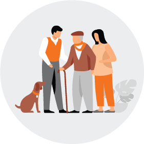 illustration of a family